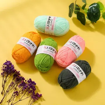 Milk Cotton 4 ply (25gr) / Benang Rajut Polycherry Milk Cotton Yarn 4ply