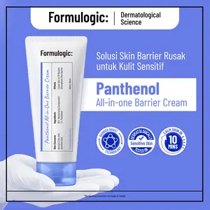 Formulogic: Panthenol Barrier Cream 5%  & Formulogic: B3-Ceramide Oil-Control Barrier Moisturizer 40 ML | Cream Repair Skin Barrier untuk Kulit Sensitif SOS Cream Kulit Sensitif & Skin Barrier Rusak | Kontrol Minyak & Perkuat Skin Barrier