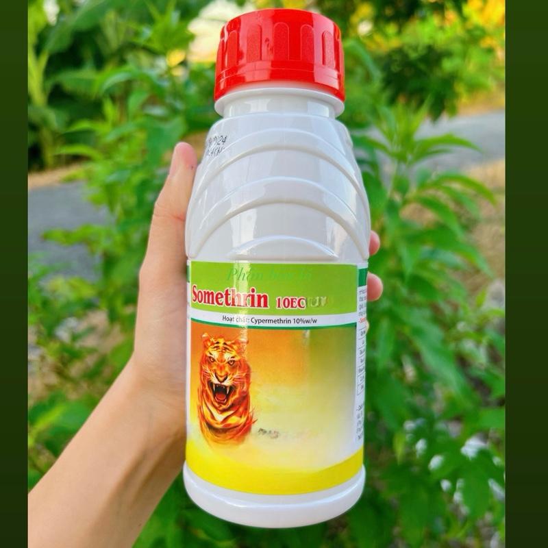 SOMETHRIN HÌNH CON HỔ 450ml phân bón lá bảo vệ lá xanh cây phát triển tốt pha 400l nước