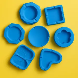 Asbak Biru Asbak Semen Aesthetic – Bentuk Kotak / Love / Bulat / Diamond / Hexagonal / Paru-Paru | Asbak Unik Minimalis Asbak Semen Handmade Asbak Semen Aesthetic Berbagai Bentuk Asbak Semen Unik Minimalis