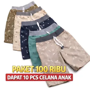 PAKET HEMAT CELANA PENDEK ANAK 100 RIBU DAPET 10 PCS Fashion