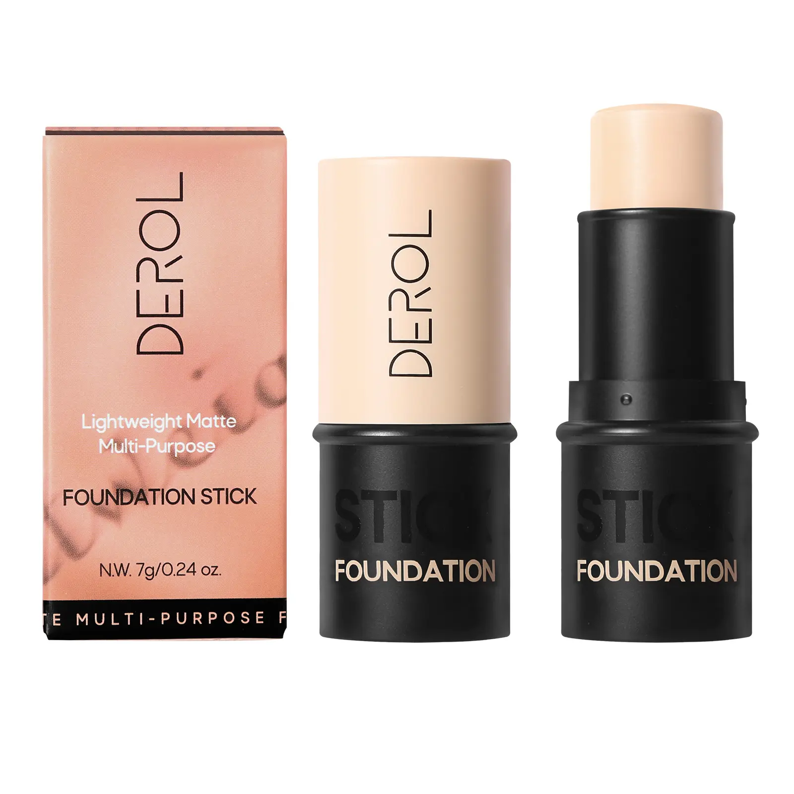Derol Concealer Stick Foundation Oil Control Natural Concealer BB Cream Hydrating Long-Lasting Moisturizing Liquid Foundation