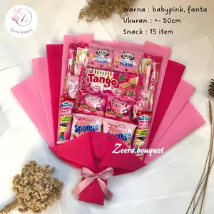 READY STOCK (B11) Bucket snack/buket snack/bouquet snack [INCLUDE: packing + kartu ucapan]