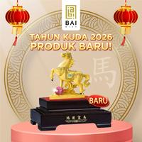 Gambar BAI GIFT PAJANGAN SHIO KUDA BOLA GIOK PATUNG SHIO KUDA BOLA LAPIS EMAS 24K HADIAH IMLEK TAHUN 2026 dari B & Y INDONESIA Kota Administrasi Jakarta Utara 1 Tokopedia