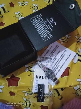 Product Review of Halei Watch 348 L - Jam Tangan Wanita Rantai Stainless Steel Analog Kekinian - Tahan Air dan Garansi 1 tahun. Free Box from m**m 0