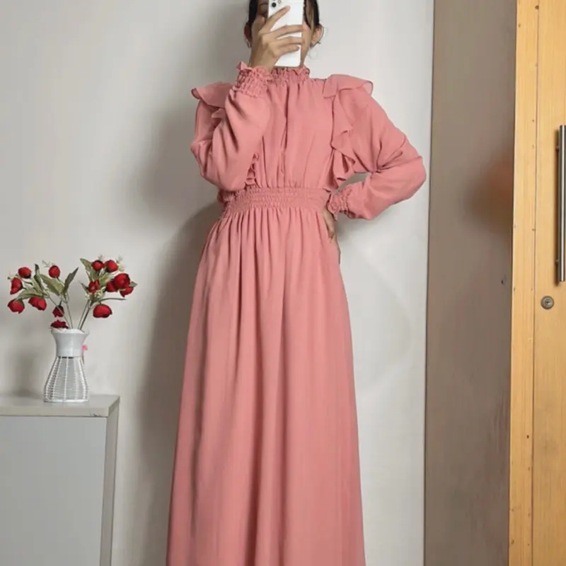 Dress Mirae Wear Korean Long Dress Vintage Dress Pesta Dress Summer Dress Elegan Slevee 6