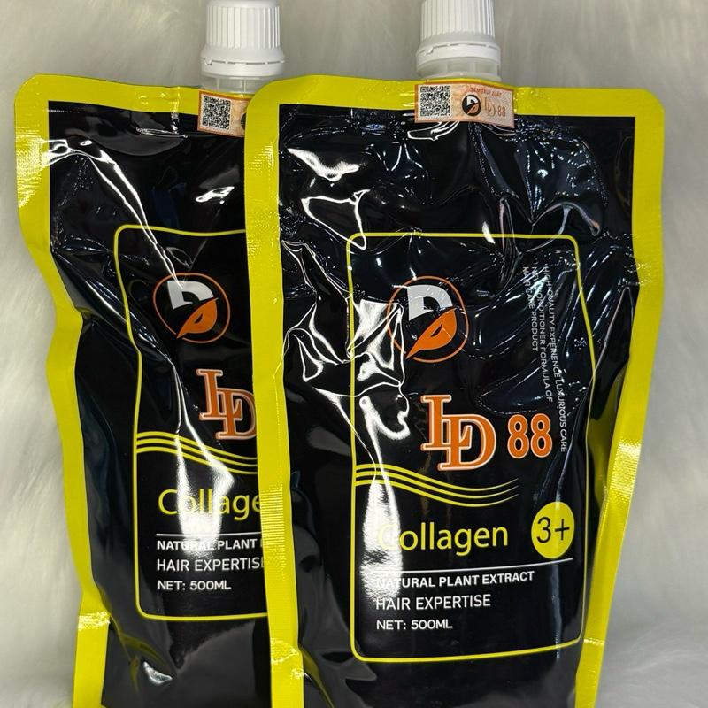  LD88 Túi Hấp COLLAGEN TƯƠI 3+ LD88 Dung Tích 500ml Bổ Sung Collagen Cho Tóc Mềm Mượt Chống Gãy Rụng Chính Hãng 100% 