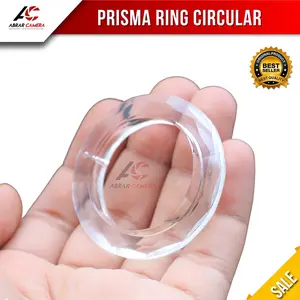 Kaca Prisma Kristal Bundar Ring Circular Pendant 50mm Crystal Glass Efek Foto Video Fotografi Videografi Reg effect Lensa Camera Kamera