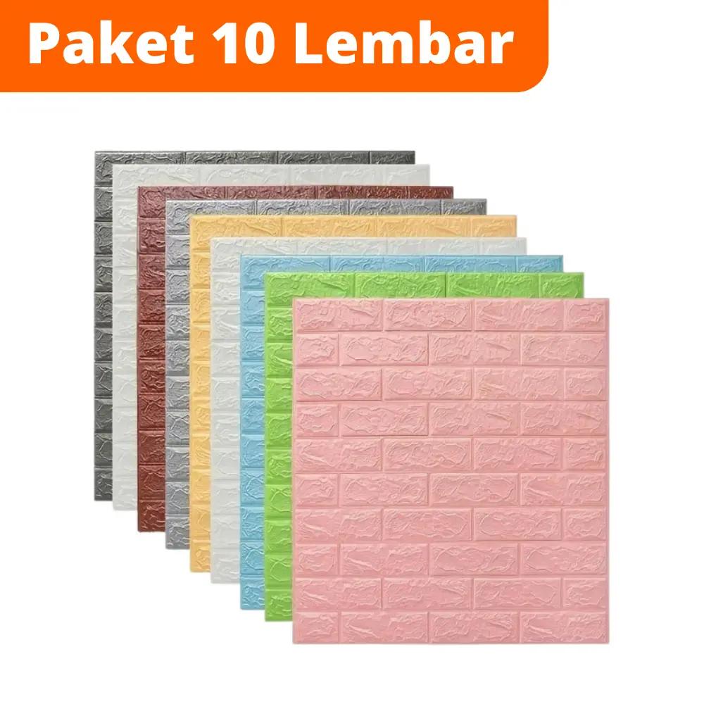 Wallpaper Stiker Motif Bata 3D Wallfoam Bata Wallsticker Foam Motif Batu Bata Putih