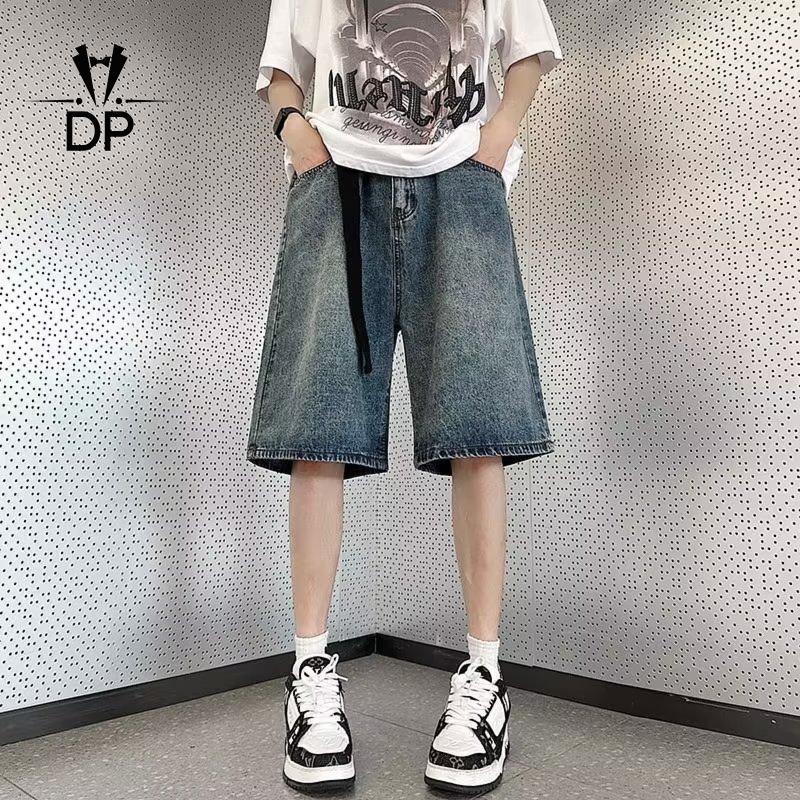 Product Introduction of New Korean fashion men denim shorts young men jeans shorts high grade linen male jeans shorts 23