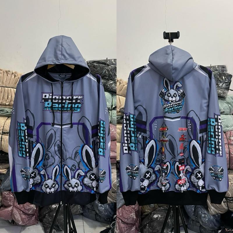 jaket racing - jaket racing doodle - jaket pionerr racing - jaket racing balap - jaket racing hell - jaket pionerr racing - jaket racing pionerr motif anime terbaru full printing unisex pria&wanita size L XL XXL Casual Distro 8
