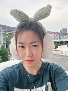 Earmuff Winter Rabbit Ear Fluffy Foldable Penutup Kuping Penghangat Telinga Korea Korean Style Cute Earmuffs