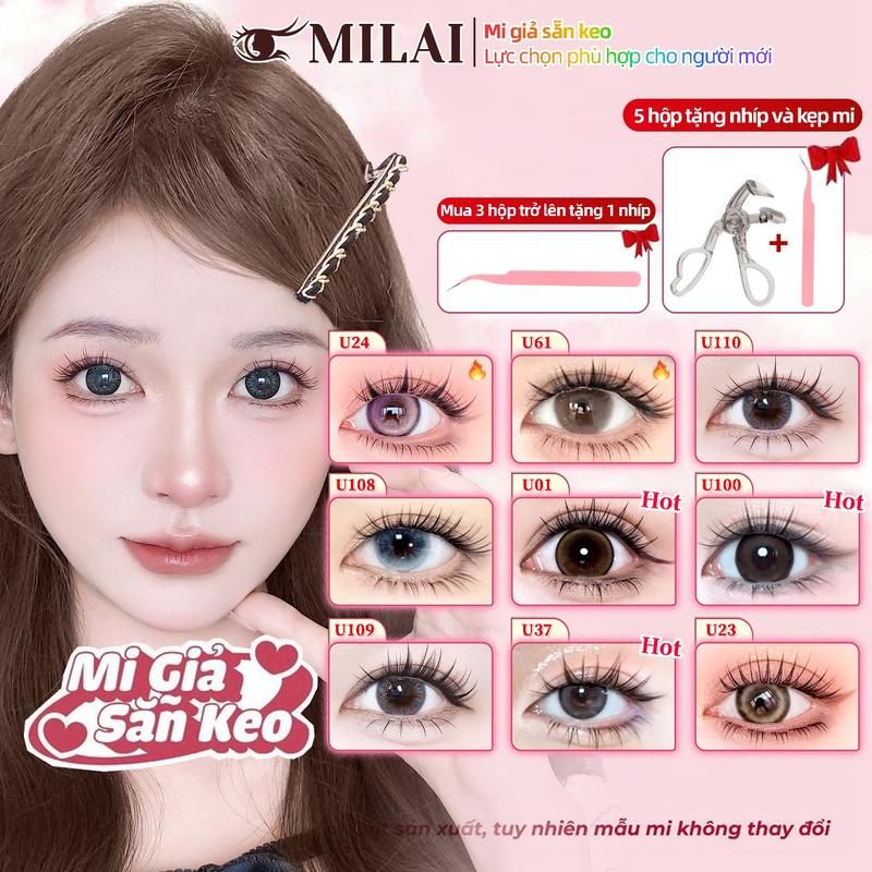 MILAI Mua 3 hộp tặng nhíp, mua 5 hộp tặng kẹp mi