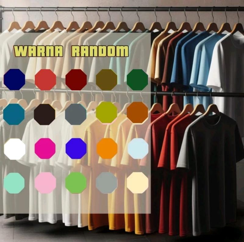 Product Introduction of kaos pria wanita 3 pcs 80 Ribu distro model terbaru ukuran m l xl jumbo motif simple bahan semi Katun Tebal Baju Dewasa 3
