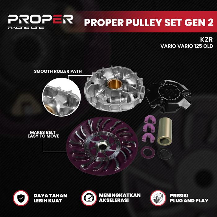 Gambar PROPER RACING LINE MAGIC PULLEY SET KZR VARIO 125 OLD PROPER RACING LINE dari Proper Racing Line Kota Administrasi Jakarta Utara Tokopedia