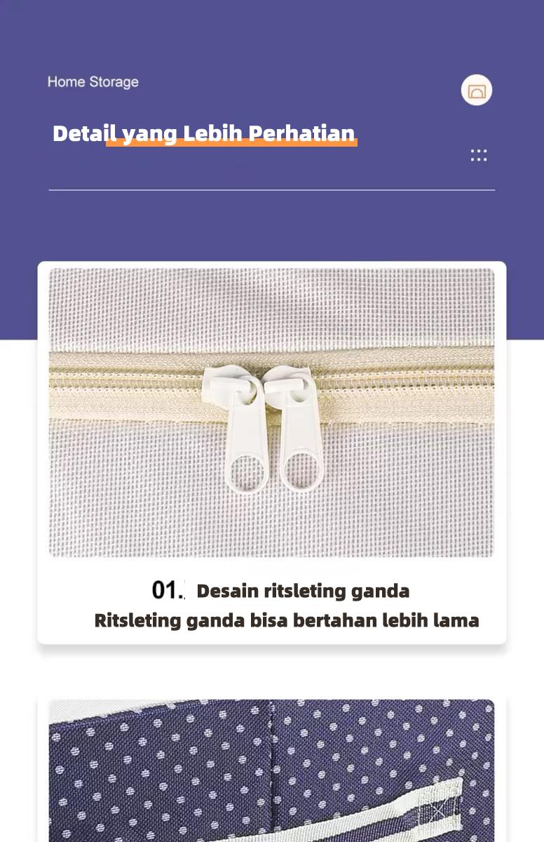 Kotak penyimpanan oxford Bedroom storage box  Pakaian organizer Jumbo Tempat Penyimpanan Multifungsi mainan box storge Bedroom Garments Storage Kotak Simpanan dengan Bingkai Baja Kotak Simpanan Anti Air dan Anti Kelembaban organizer box storage