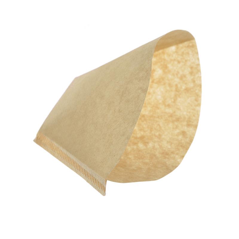100 Pcs Wooden Original Hand Drip Paper Coffee Filter Espresso Coffee Filters Fan Shaped 102 Boiling Drip Pot Mesh Cone V60 Filter Paper Tea 5