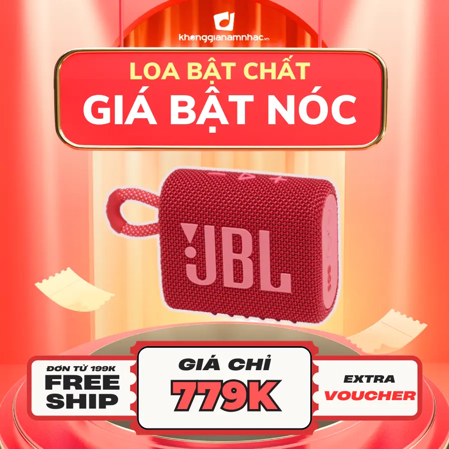 Loa Di Động Bluetooth Mini JBL Go 3- Nghe Nhạc, Củ Loa, Nhỏ gọn, Chống nước