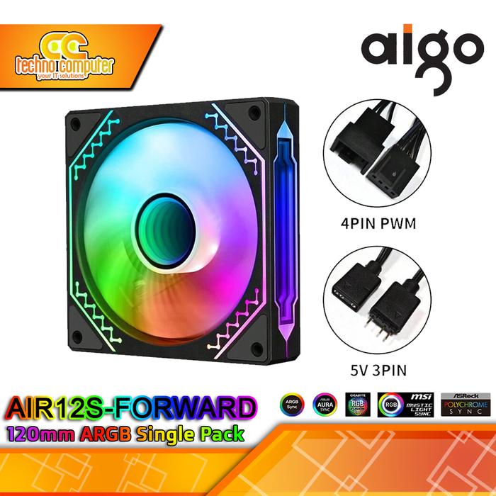 Gambar FAN CASING AIGO AIR12S - 120mm Single Pack ARGB Fan dari Techno Computer Bali Kota Denpasar 5 Tokopedia