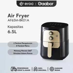Gaabor Air Fryer 6.5L Kenop Ganda Mesin Penggorengan Tanpa Minyak Low Watt Serbaguna Anti Lengket / AF65M-BK01A