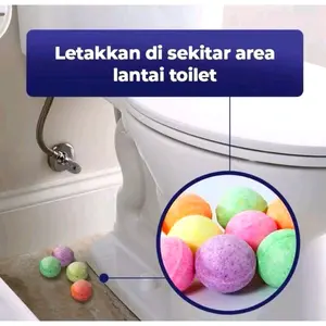 Kapur / kamper bulat penghilang bau untuk toilet dan lemari isi 5 per 1 pack