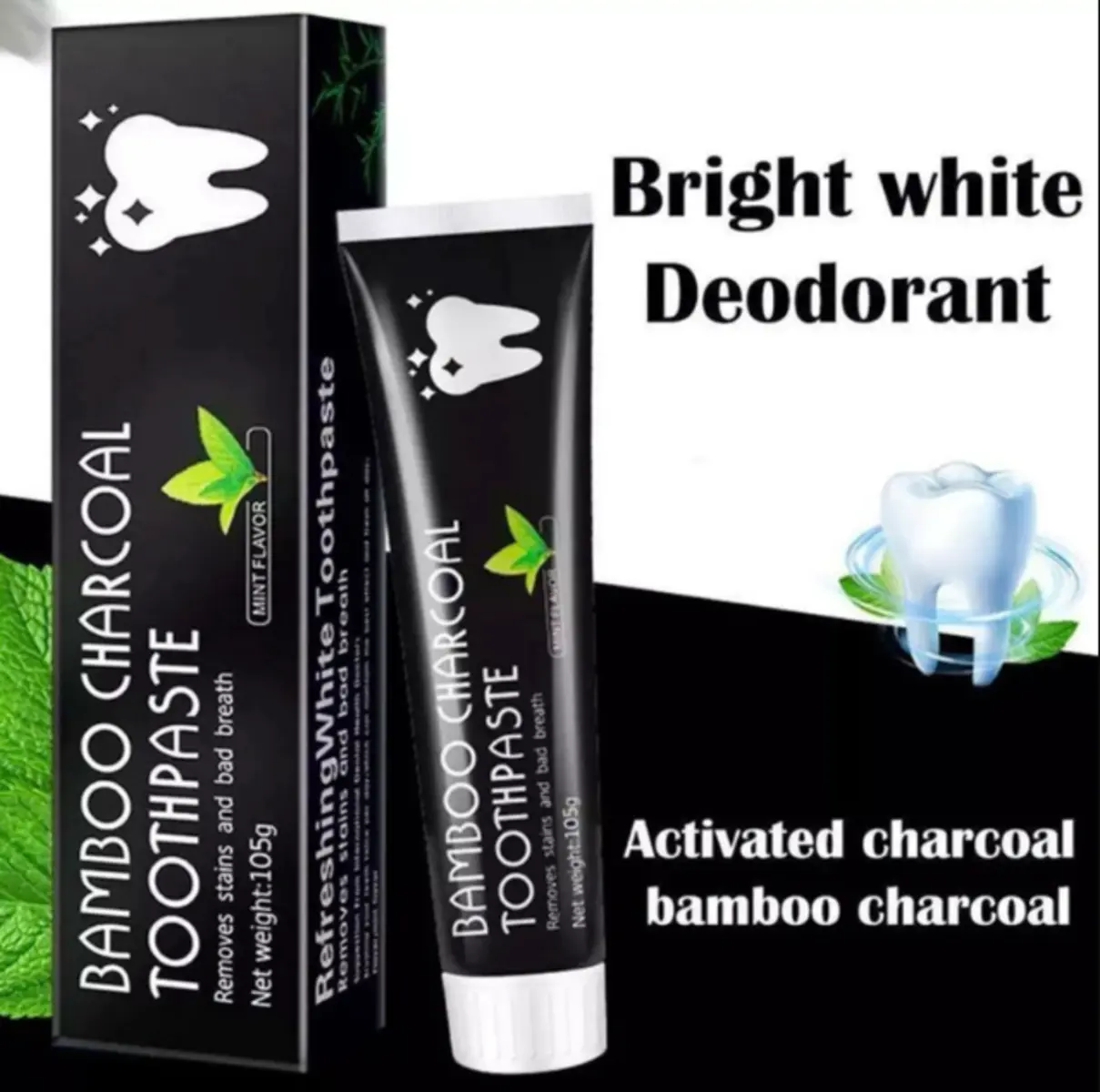 Pasta Gigi Bambu Arang Pemutih gigi Pembersih Karang Gigi Odol Bau Mulut Secara Cepat - Original Bamboo Charcoal Toothpaste
