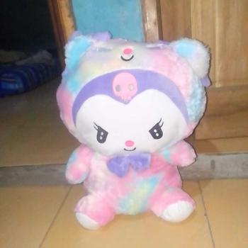Product Review of Boneka kuromi pelangi sanrio ukuran jumbo 60cm lembut mewah kado ultah Anak Asli Dolls from R**y A**h b**x 0