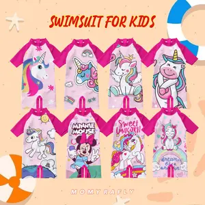 Baju Renang Anak Perempuan Motif Unicorn Usia 1-8 Tahun