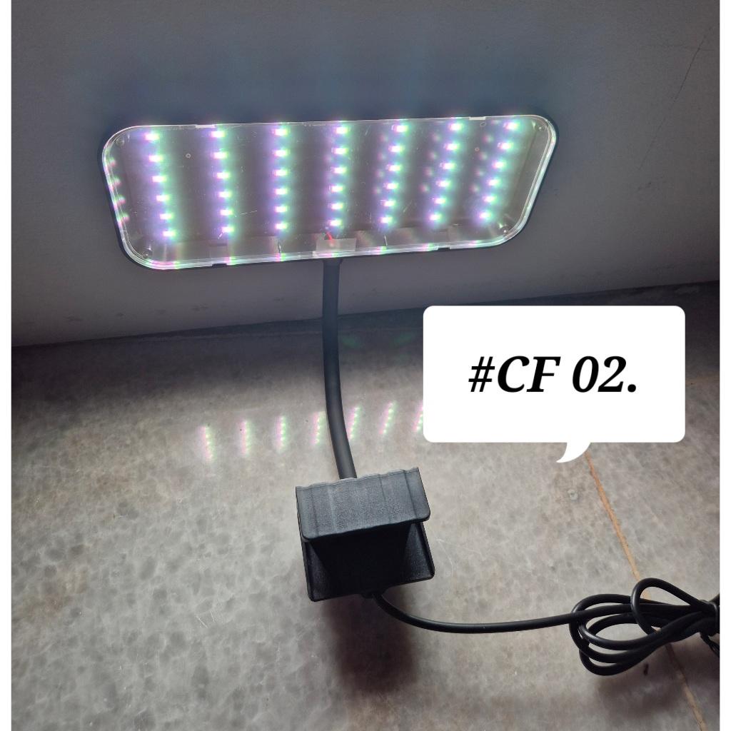 Gebo Aquarium Clip Lamp 13W CF-02 Fish CF02 LED Light Akuarium Lampu Ikan