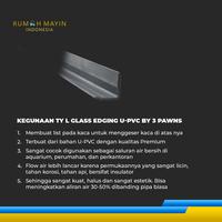 Gambar TY L Glass Edging U-PVC by 3 Pawns Black - Pipa Aquarium - 1 Meter 3pcs dari Rumah Mayin Kota Administrasi Jakarta Barat 2 Tokopedia