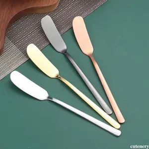 Pisau Butter Roti Stainless Steel Premium / Pisau Oles Mentega Selai / Butter Cream Knife / Butter Knife Import cutenery