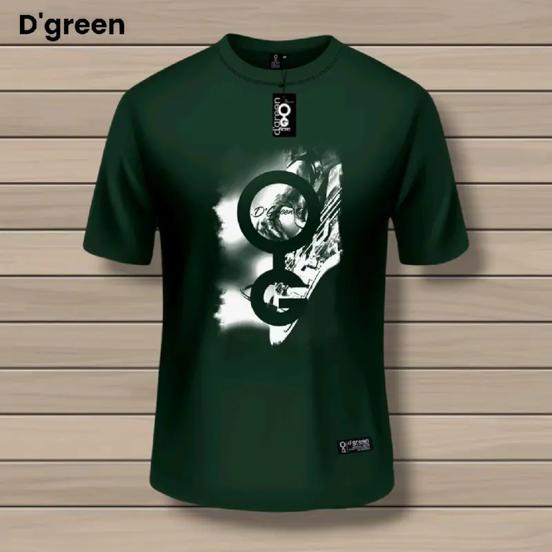 D'green atasan baju kaos pria lengan pendek size M-XL t-shirt cowok keren bahan katun combet 2