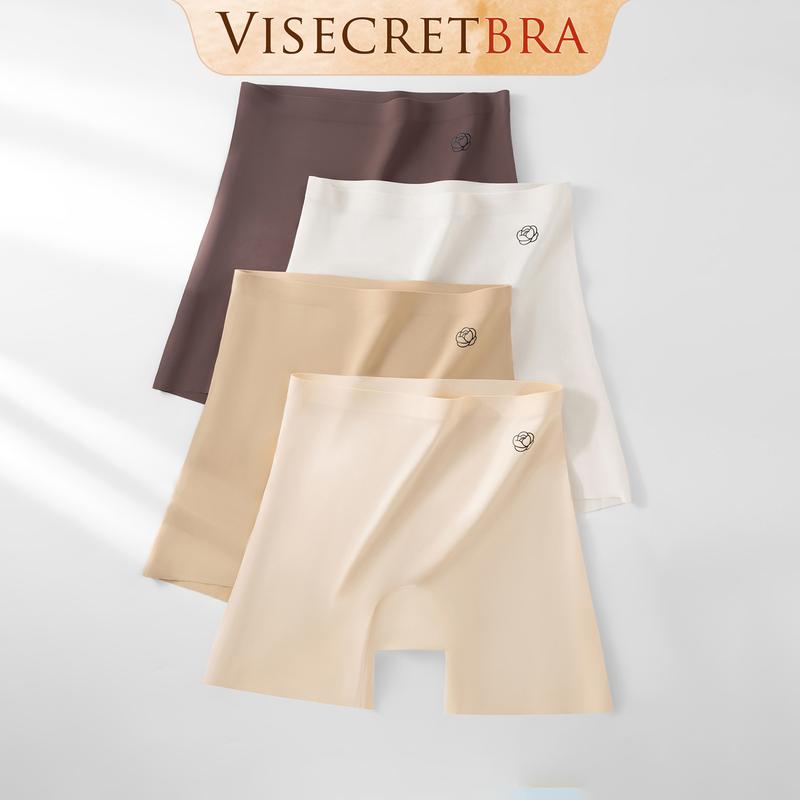 Quần Trong Quần Lót Nữ Quần Đùi Mặc Váy Su Lạnh Cạp Vừa Co Giãn Họa Tiết Hoa Màu Basic -- VN250775