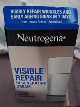 Product Review of NEUTROGENA Visible Repair Regenerating Cream 50g -  Facial Moisturizer - Skincare Retinol Anti Aging from T**e 1