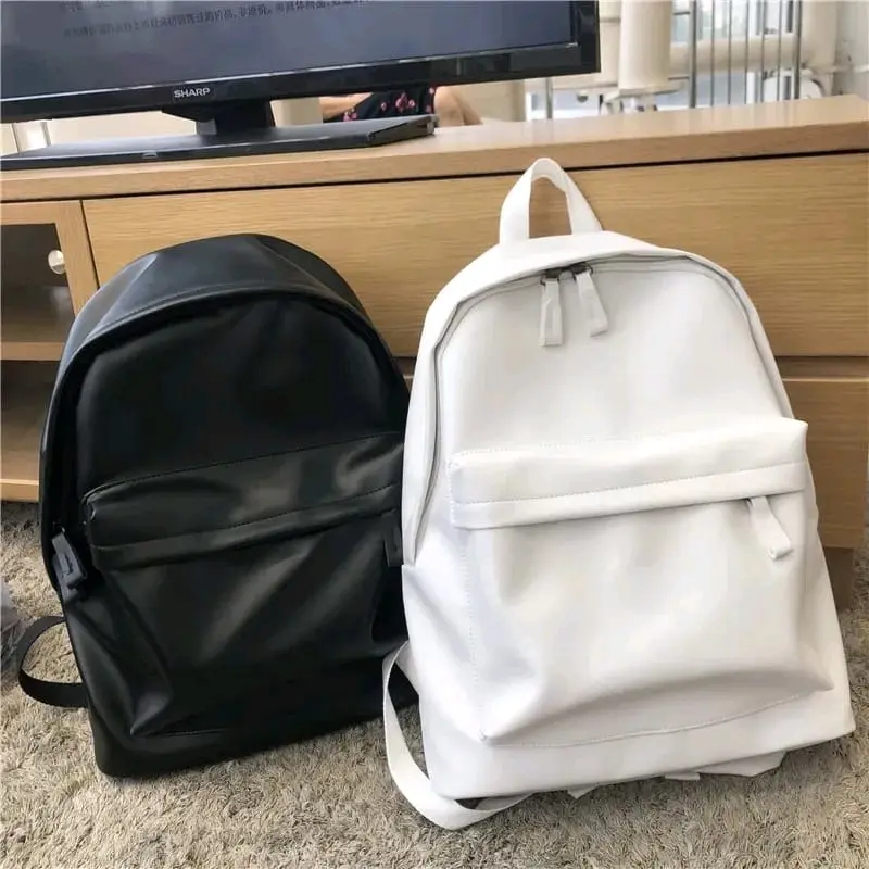 Tas Ransel Unisex LILO dengan Saku Laptop Kulit Wanita Pria - Ringan dan Tahan Lama kuliah