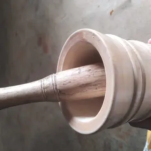 1 set lumpang kayu berkualitas