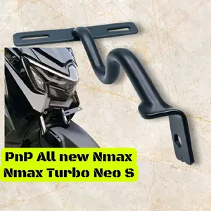 Breket Plat Nomor Nmax Turbo Techmax Neo S Bahan Plat Besi Tebal - Car Motorcycle Kendaraan
