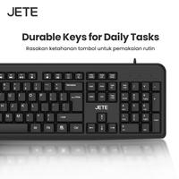 Gambar Keyboard Mouse Combo JETE MK101 Keyboard Mouse Kabel 1200 DPI Wired USB Keyboard Mouse Kantor PC Laptop Komputer Windows Garansi Resmi dari Doran Gadget Official Kota Administrasi Jakarta Pusat 2 Tokopedia