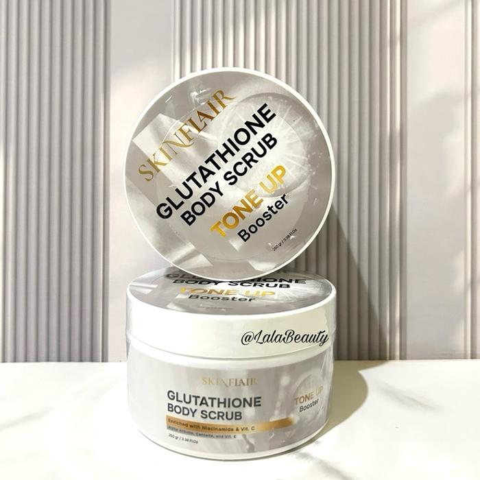 glutathione scrub A lightening body scrub with a cooling effect? No wonder it’s  @chinitaprincess’ favorite! It helps detoxify your skin and allows for  faster absorption of Glutathione and Vitamin C. 🧡, Add the #GlutaC main image 1