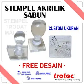 STEMPEL UNTUK SABUN / STEMPEL AKRILIK TIMBUL /HOMEMADE SOAP