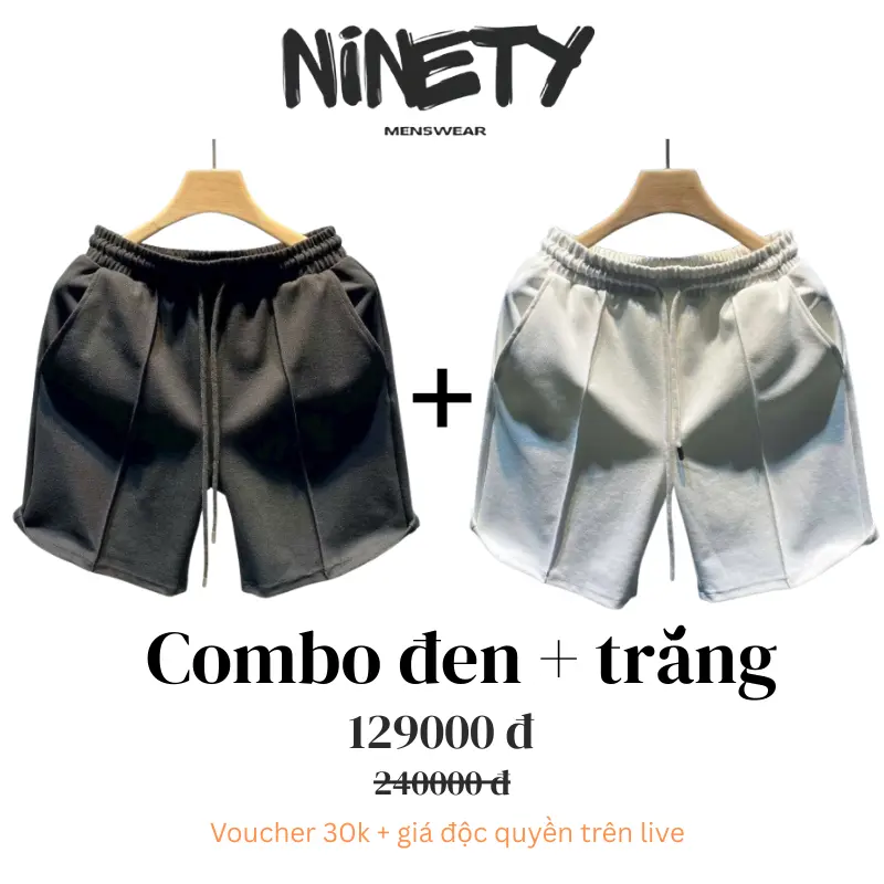 COMBO 2 Quần đùi nam nỉ cua cao cấp, dáng trên gối, mặc bền, thoáng mát, dày đẹp, kín đáo, chắc chắn