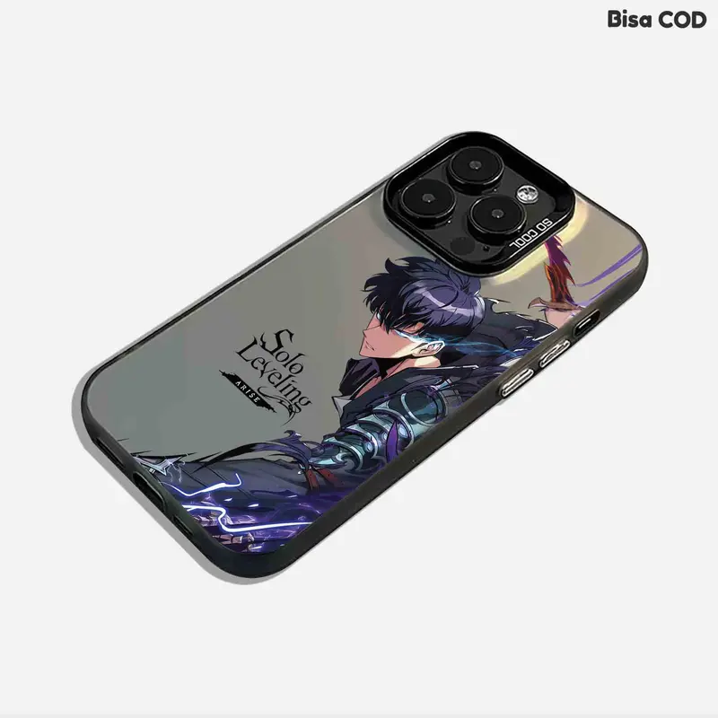 Kesing Hp SOLO LEVELING Case IMD - Casing Tecn* Hologram Silikon Premium dengan Pelindung Kamera dan TPU Lembut - Handphone, Ponsel 1