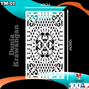 KRAWANGAN PVC FOAM BOARD/ORNAMEN PVC UKURAN 60X100CM TEBAL 5MM