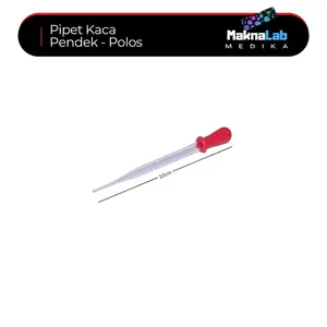 Pipet Tetes Kaca 10cm / Pipet Tetes Pendek - Kaca Tipis (Ecer)