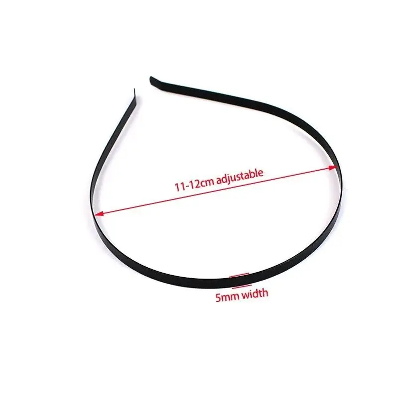 Bando Rambut Hitam 5mm-1PCS