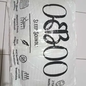 Obboo Sleep Soundly Bantal & Guling Hotel Premium Memory Foam 40cm x 60cm & 18cm x 79cm Cover Wool Knitting Premium Super Lembut Tahan Lama