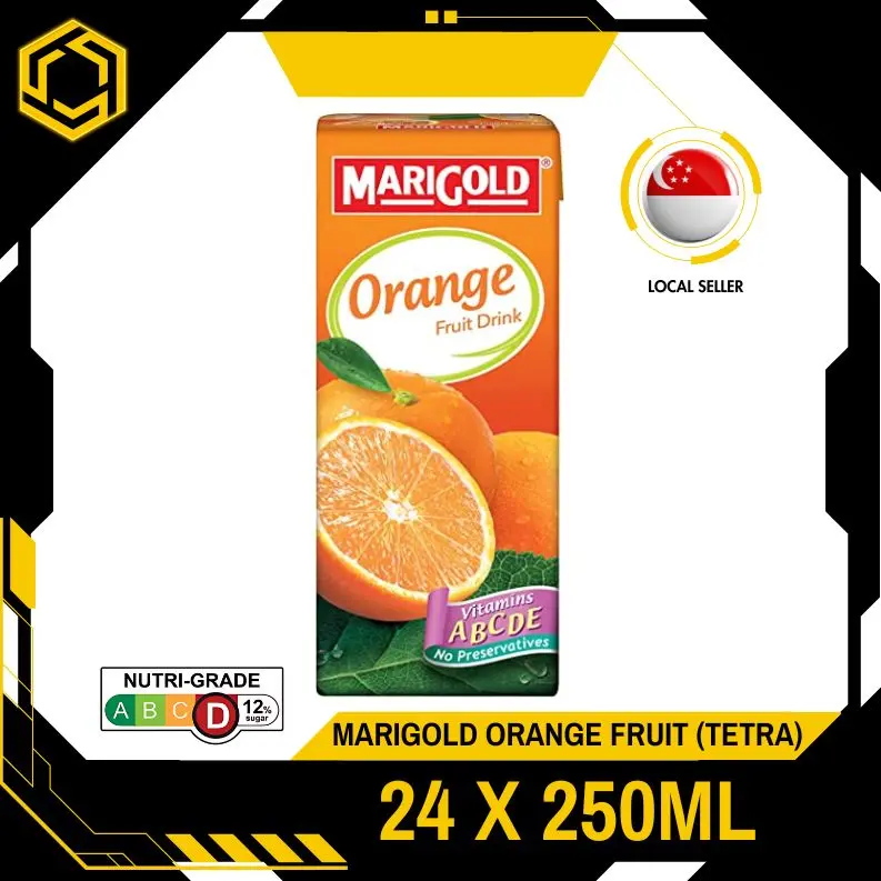 MARIGOLD Fruit Drink Orange 250ML X 24 (TETRA)