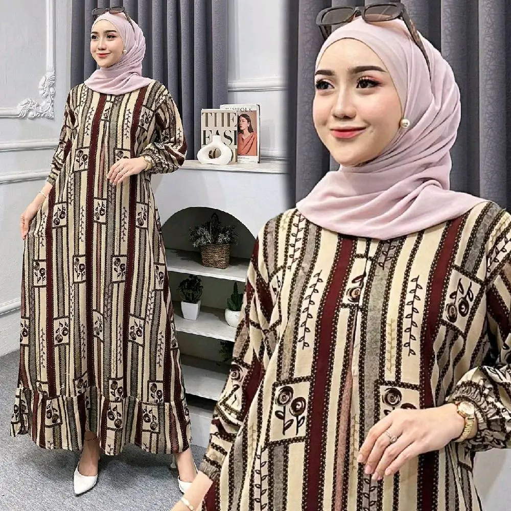 Sedress Gamis Rempel Eliana Resleting depan Tali Samping Rayon Premium Casual Wanita Motif Kekinian Sedress Gamis Rempel Eliana Resleting depan Tali Samping Rayon Premium Casual Wanita Motif Kekinian