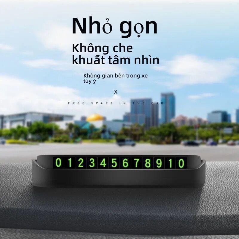 Bảng đỗ xe tạm thời, cho ô tô, dấu số đỗ xe ẩn, phát sáng, có thể in, món quà tuyệt vời 1
