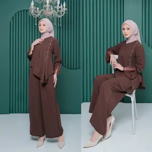 (Ready Stock - Siap Kirim) Set Ayana by Tala Outfit - Stelan Celana Wanita Variasi Manik Swaroski Busui Friendly